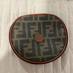 Authentic Fendi circular Makeup Pouch